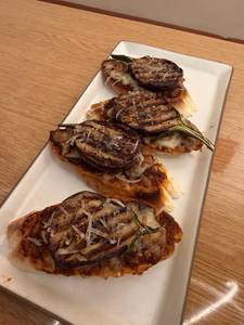 Grilled Brinjal Bruschetta