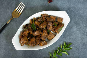 Mutton Liver Tawa Fry.