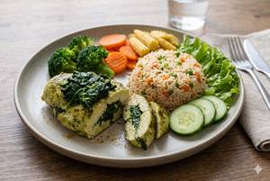 Spinach Chicken Platter