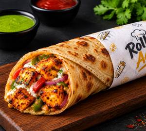 Paneer tikka roll