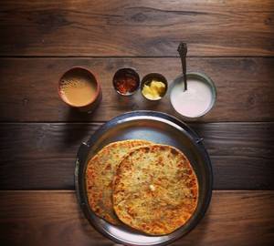 Punjabi lasi Allu wala paratha