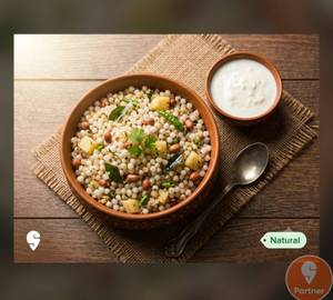 Sabudana Khichdi (450Ml)+Curd(100Ml)