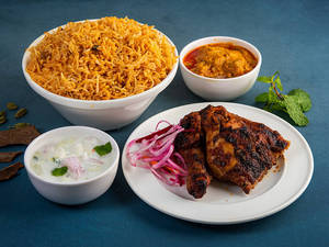 Biryani Rice With 1/4 Grill Chicken