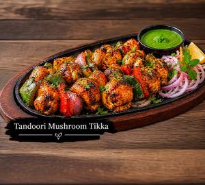 Tandoori mushroom tikka