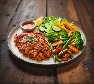 Peri Peri Chicken Brust + Grilled Veggies