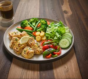 Lemon Pepper Chicken + Grilled Veggies