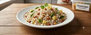 Upwas Thali(Sabudana Khichadi+Wafers+Curd)