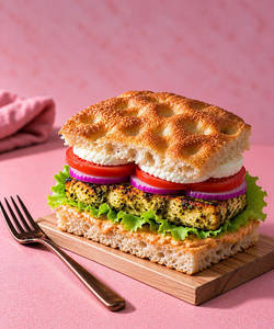 Hariyali Paneer Ciabatta Sandwich