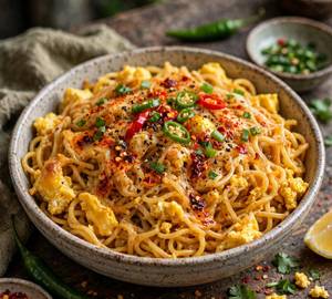 Egg Scramble Maggi