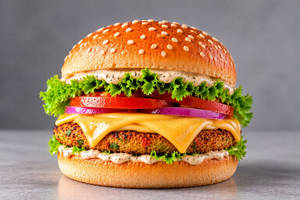 Double Cheese Veg Burger