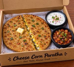 Cheese corn paratha [10 inches]