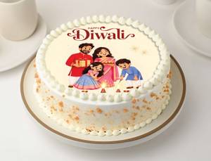 Diwali Special Butterscotch Poster Cake (500gm)
