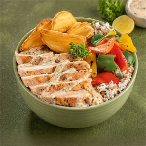 Lemon Butter Chicken Rice Bowl