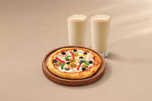 2 Classic Cold Coffee + Choice of Pizza