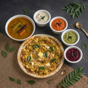 Open Butter Masala Dosa