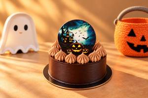 Halloween Chocolate Drip Bento Cake