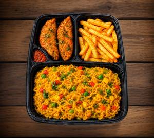 Veg Maggi + 2 Paneer Fried Momos + Peri Peri Fries
