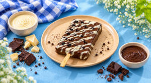 Dark & White Popsicle Waffle