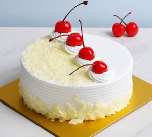 Special White Forest Eggless Cake