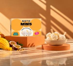 Mango passion fruit Greek yogurt minis ice cream