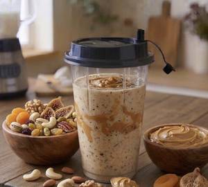 Dry Fruit Peanut Butter Milkshake