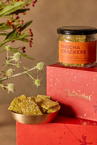 Thecha Crackers ( Single Small Jar )