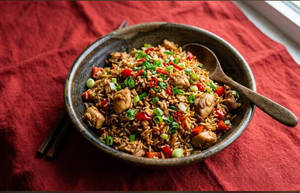 Chicken Chili Garlic Fried Rice