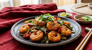 Chilli Garlic Prawn Dry