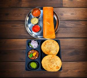 Masala Dosa + Chola bhatura