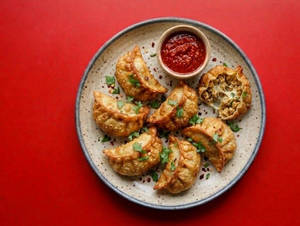 Chicken Cheese Fried Momos