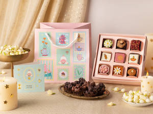 Diwali Special Mithai & Chocolate Gift Hamper Bag