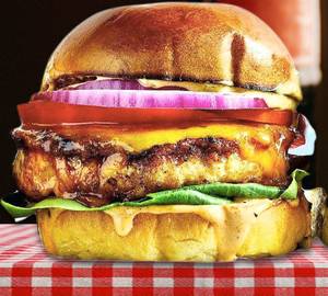 Fried chicken burger