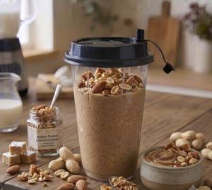 Badam Peanut Butter Milkshake