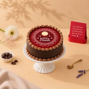 Karwa Chauth Chocolate Poster Cakes (500 gm)