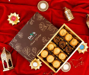 Diwali Premium - Assorted Cookies Gift Box (600 G)