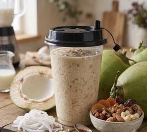 Tender Coconut Dry Fruit Milkshake