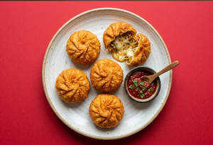 Veg Cheese Fried Momo