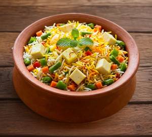 Jain Veg Paneer Biryani With Raita