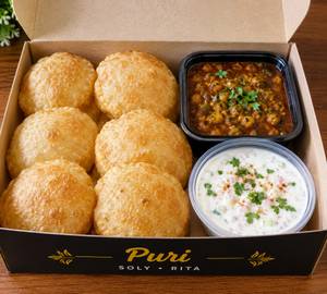 Puri 6Pic(Black Soley,Chutney,Raita)
