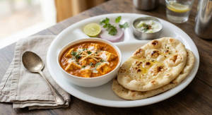 Butter Paneer Masala With 2 Butter Naan