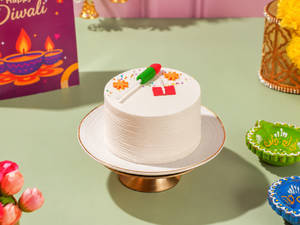 Festive Vanilla Delight Bento Cake - 250Gm