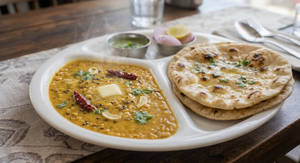 Dal Fry With 3 Butter Roti