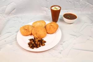 Khasta (2 Plates) with Lassi