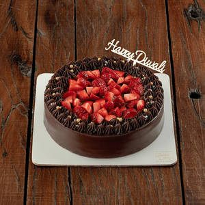 Diwali Strawberry Dutch Truffle Cake