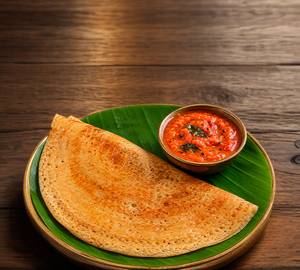 Whole wheat dosa with tomato chutney (3 pieces)