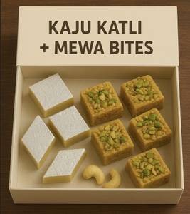 Kaju Katli with Mewa Bites Box