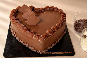 Karwa Chauth Special: Heart-shaped Belgian Chocolate Cake