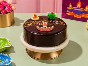 Sparkling Diwali Chocolate Cake - 500Gm
