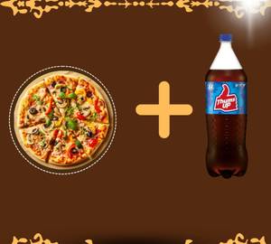 Vegetable Pizza + 250 Ml Thumsup
