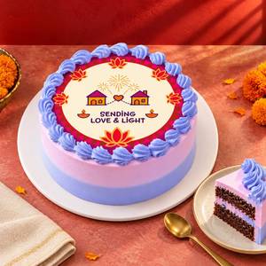 Long Distance Diwali Chocolate Cake
